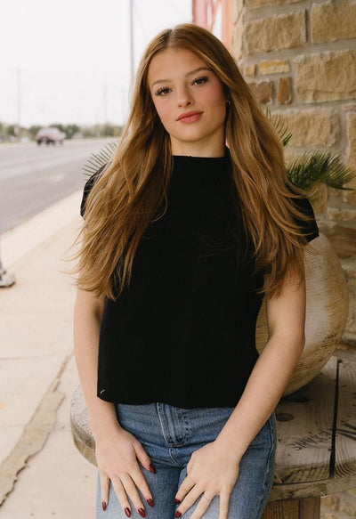 Ribbed Short Sleeve Top with Pocket SK11370 - Southern Soule Designs