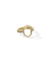 KS Daphne Pave Gold Cocktail Ring