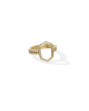 KS Daphne Pave Gold Cocktail Ring