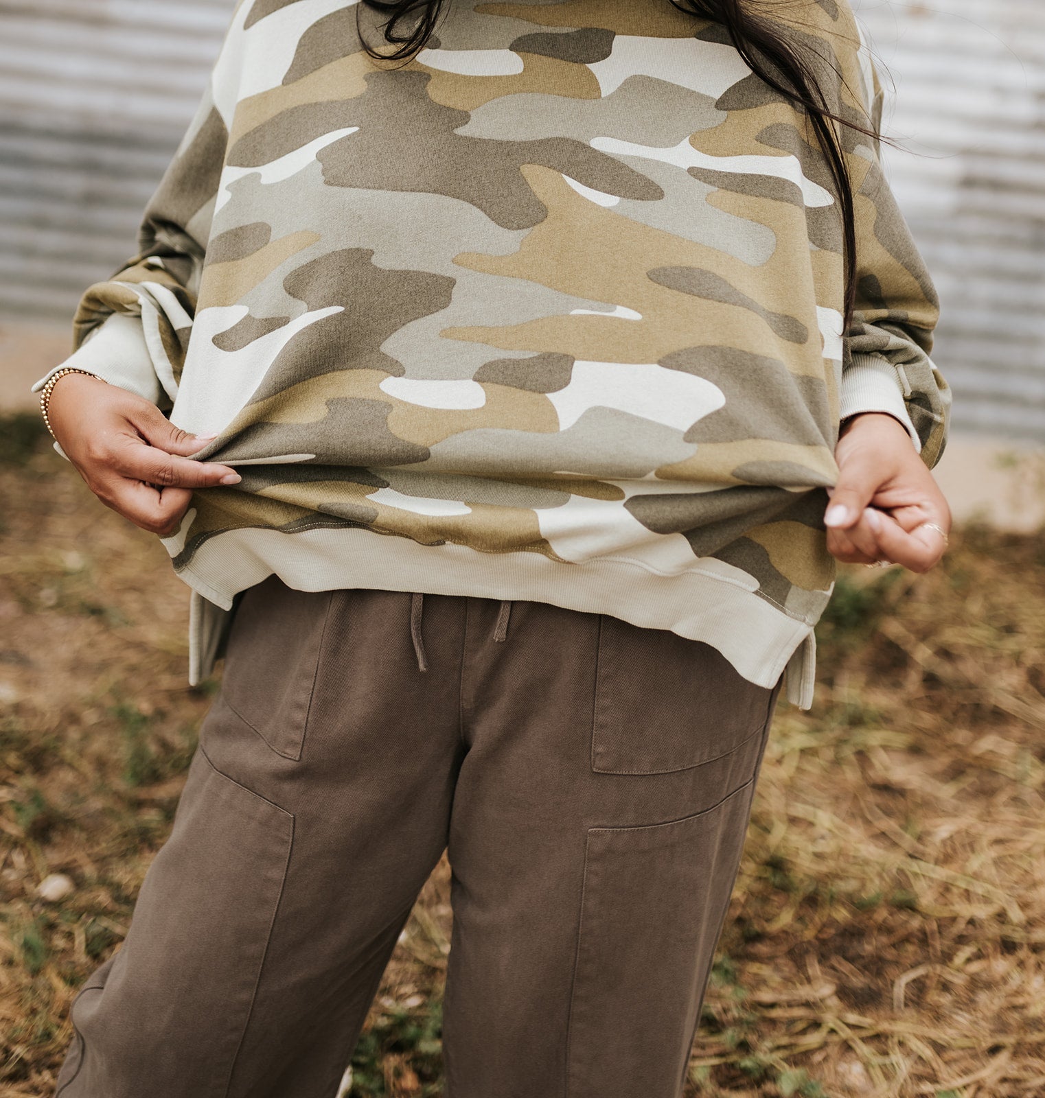 Riviera Camo Trenton Sweater - Southern Soule Designs