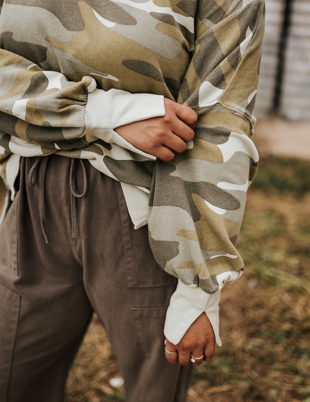Riviera Camo Trenton Sweater - Southern Soule Designs