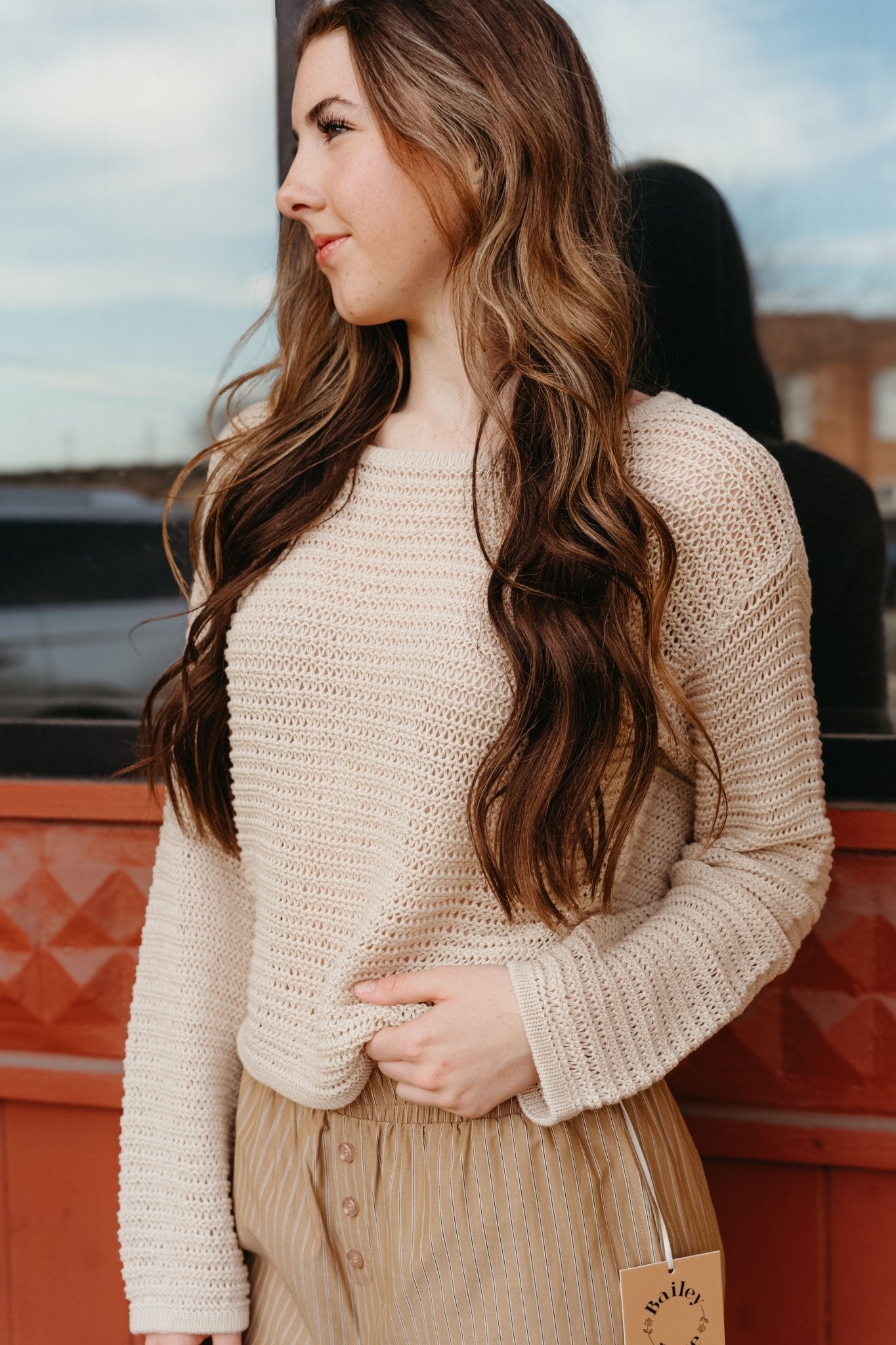 Riviera Crochet Top Natural ZW2512541 - Southern Soule Designs