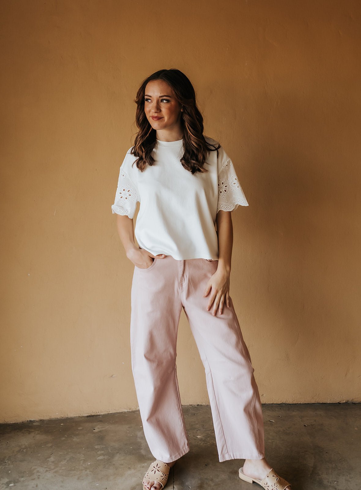 Riviera White Maddox Tee - Southern Soule Designs