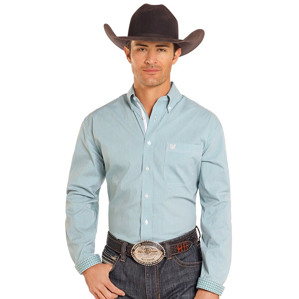 RMB2S04582 MNS Turquoise Long Sleeve - Southern Soule Designs