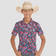 Rock & Roll Boy's Black Camo Polo BB51T08740 - Southern Soule Designs