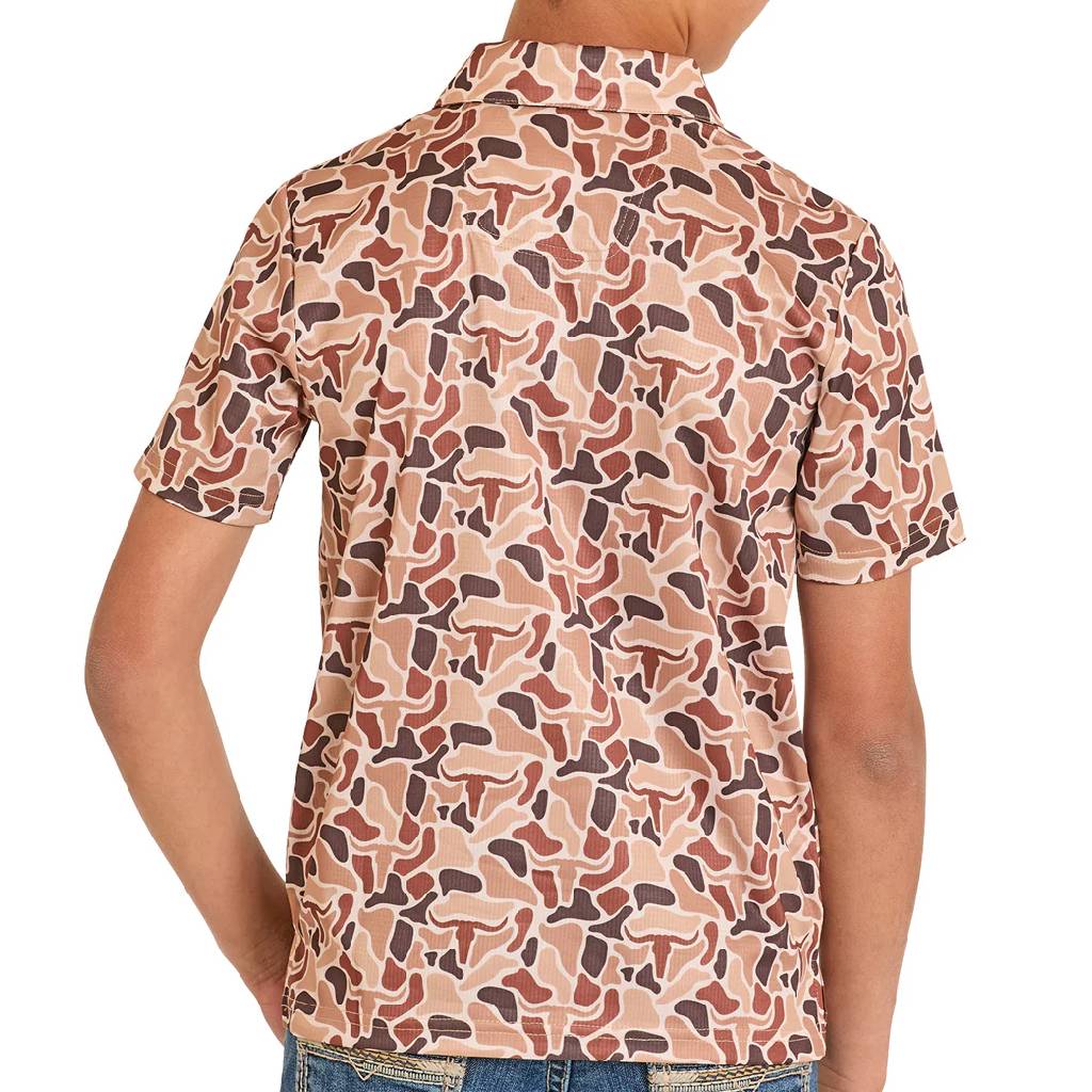 Rock & Roll Boy's Camo Mesh Polo BB51T08354 - Southern Soule Designs