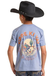 Rock & Roll Boy's Light Navy Yippe Ki Yay Graphic Tee BB21T08870 - Southern Soule Designs