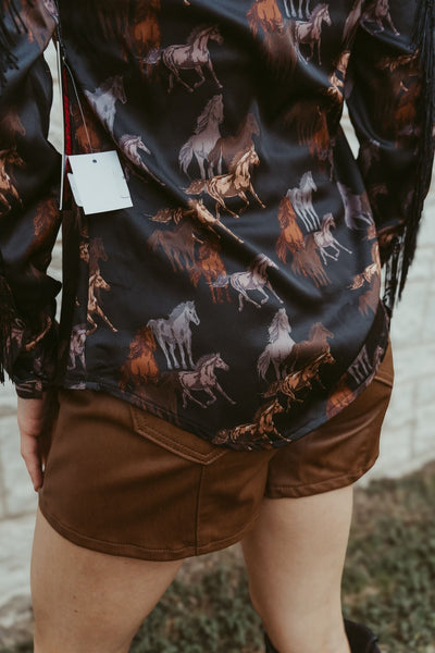 Rock & Roll BW68D02256 WMS Brown Shorts - Southern Soule Designs