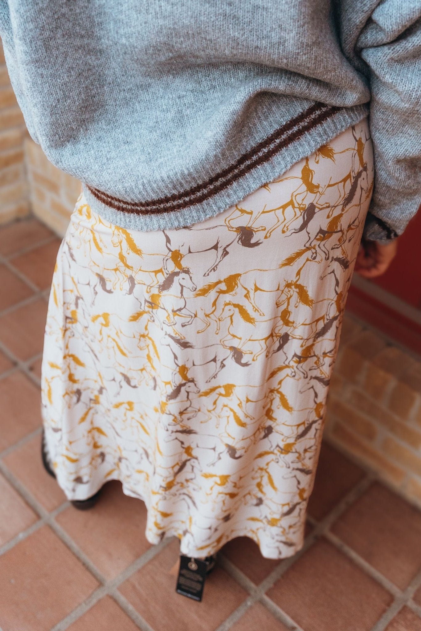 Rock & Roll BW69B03298 Horse Maxi Skirt - Southern Soule Designs