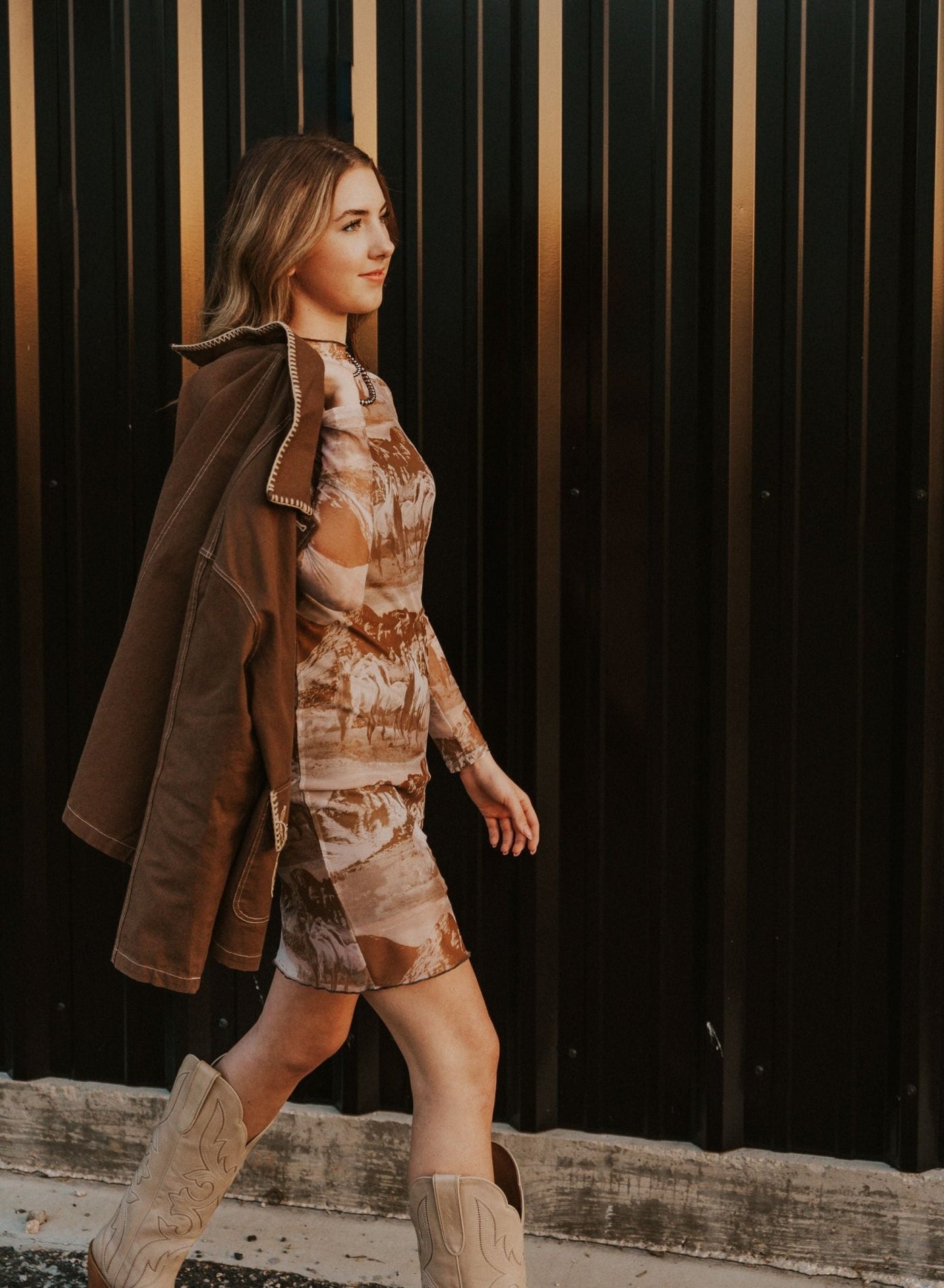 Rock & Roll BWD2R03301 Mesh Printed Dress - Southern Soule Designs