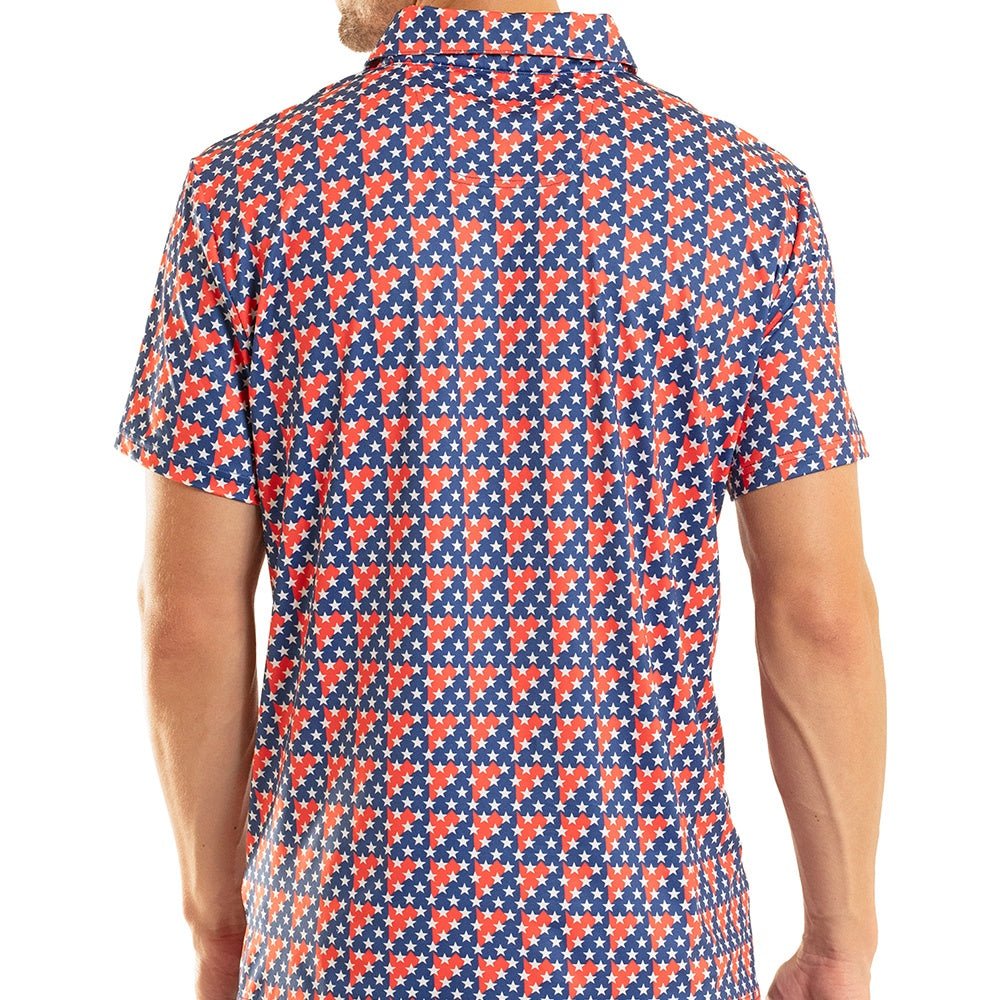Rock & Roll Men's Blue Americano Polo BM51T08717 - Southern Soule Designs