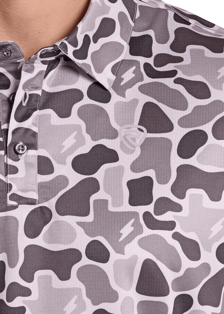 Rock & Roll Men's Grey RRD X Koe Polo BM51T09165 - Southern Soule Designs