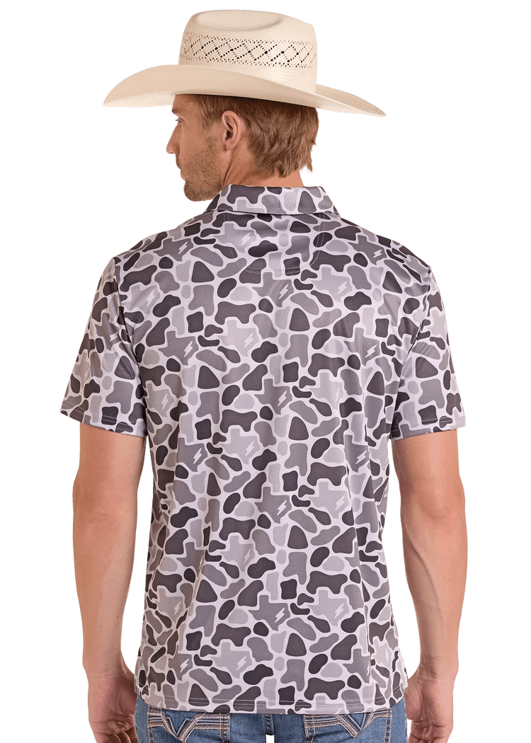 Rock & Roll Men's Grey RRD X Koe Polo BM51T09165 - Southern Soule Designs
