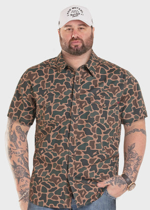 Rock & Roll Men's Tan Koe X Tek Shirt BMN3S09640 - Southern Soule Designs