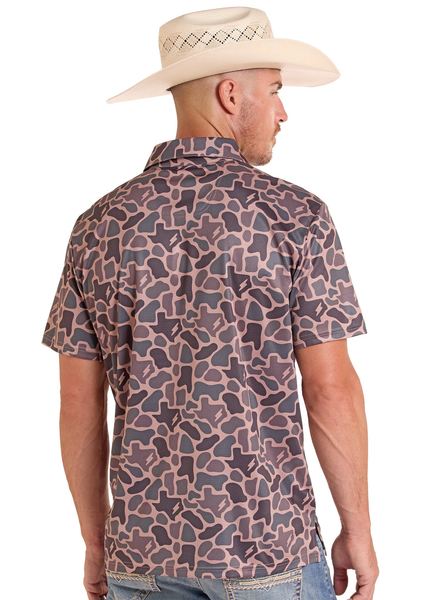 Rock & Roll Men's Tan RRD X Koe Polo BM51T09166 - Southern Soule Designs