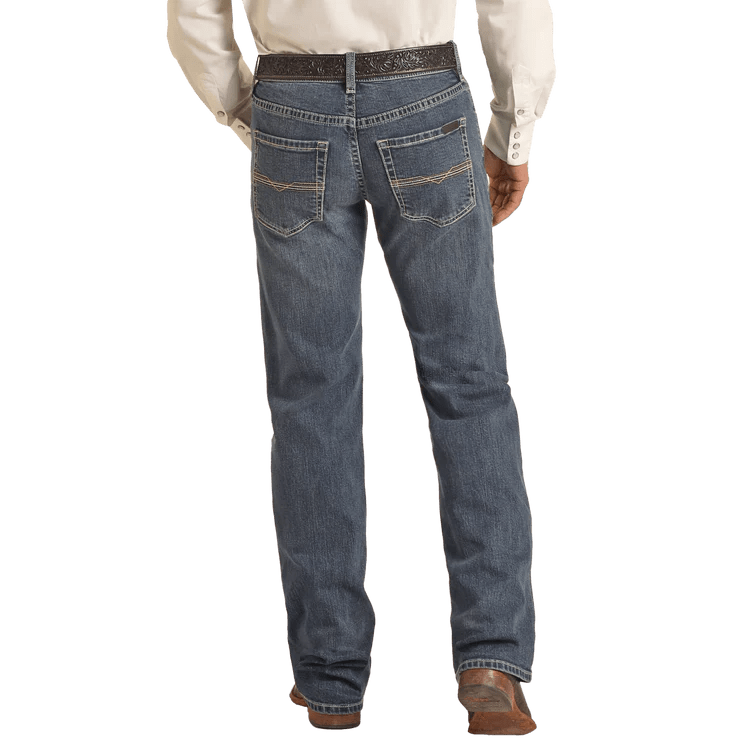 Rock & Roll Men's Vintage '46 Regular Fit Stackable Bootcut Jean Medium Wash VMSPD03714 - Southern Soule Designs