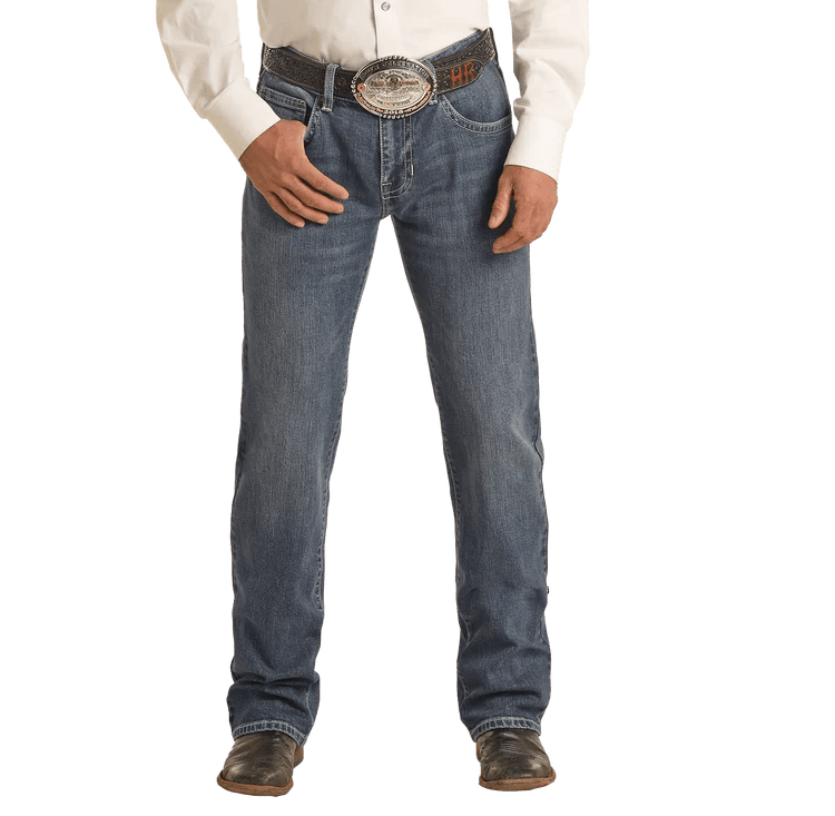 Rock & Roll Men's Vintage '46 Regular Fit Stackable Bootcut Jean Medium Wash VMSPD03714 - Southern Soule Designs