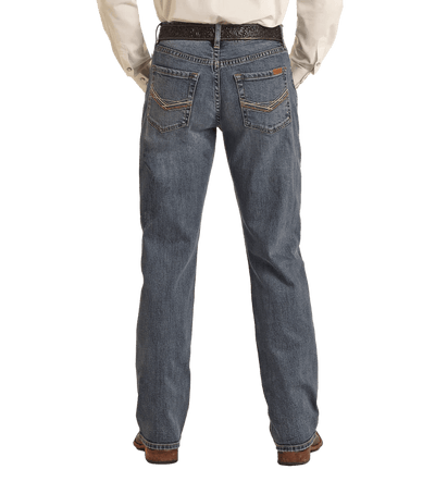 Rock & Roll Men's Vintage '46 Relaxed Stackable Bootcut Jean Medium Wash VMTBD03712 - Southern Soule Designs