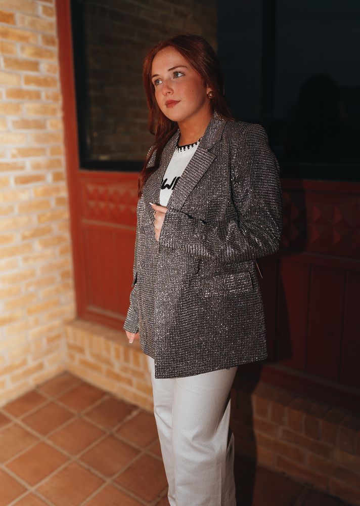 Rock & Roll Silver Metallic Blazer BW96T05280 - Southern Soule Designs