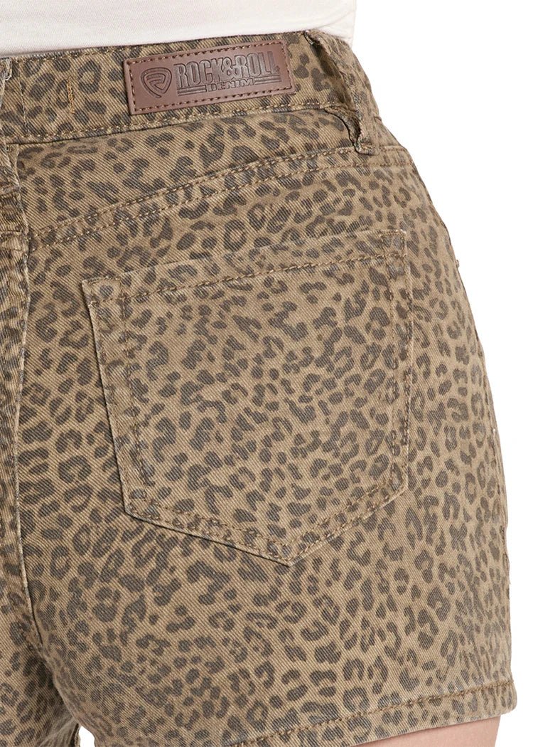 Rock & Roll Women's Cheetah Print Shorts Brown BW68D08508 - Southern Soule Designs
