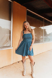 Rock & Roll Women's Denim Minidress with Buckles BWD0R06315 - Southern Soule Designs