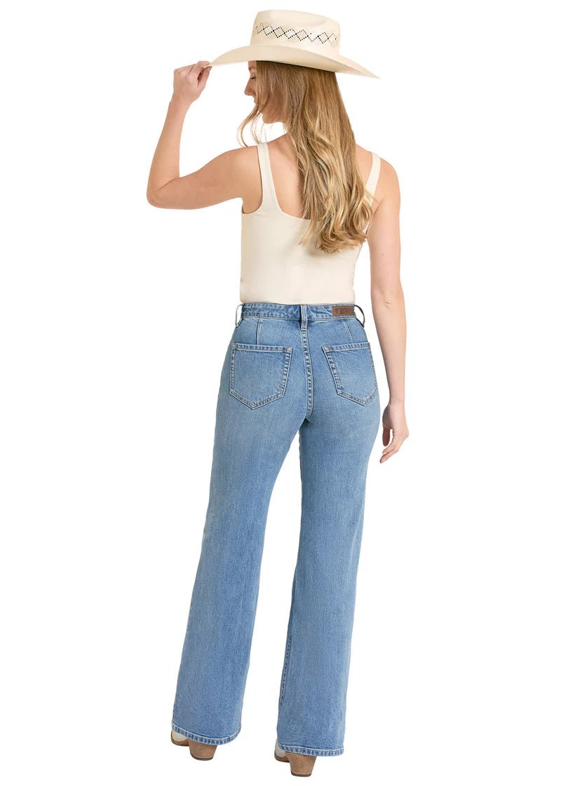 Rock & Roll Women's Distressed Wide Leg Jean BW6HD08496 - Southern Soule Designs