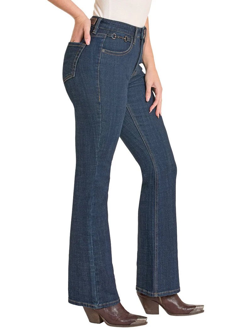 Rock & Roll Women's Metal Clasp High Rise Bootcut BW4HD08479 - Southern Soule Designs