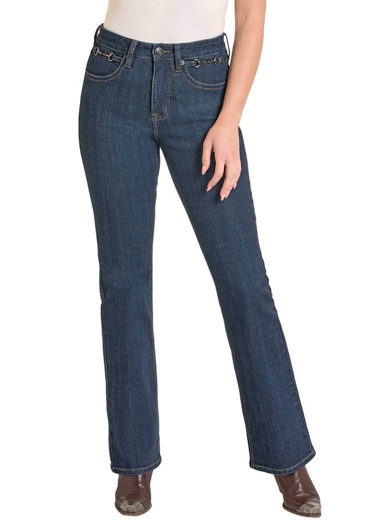 Rock & Roll Women's Metal Clasp High Rise Bootcut BW4HD08479 - Southern Soule Designs