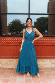 Roper Women's Denim Maxi Dress 03 - 057 - 0594 - 4073 - Southern Soule Designs