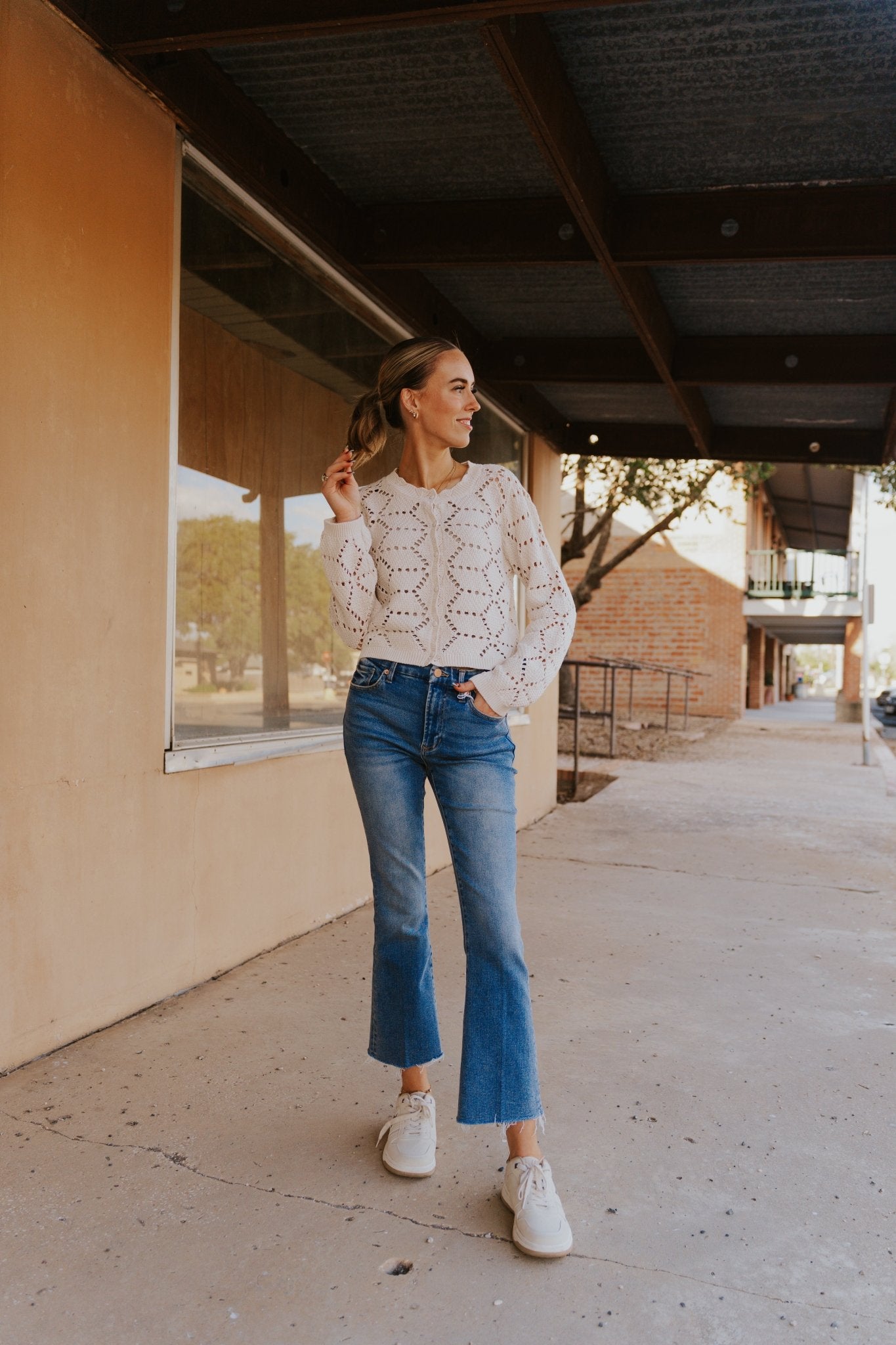 Rosalyn Sweater Cardigan Crystal SW253328 - Southern Soule Designs