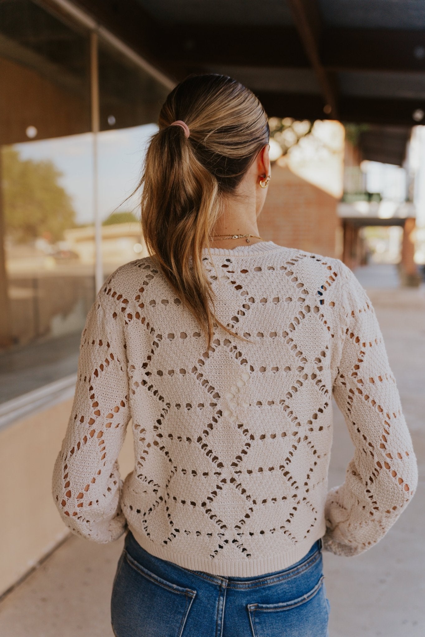 Rosalyn Sweater Cardigan Crystal SW253328 - Southern Soule Designs