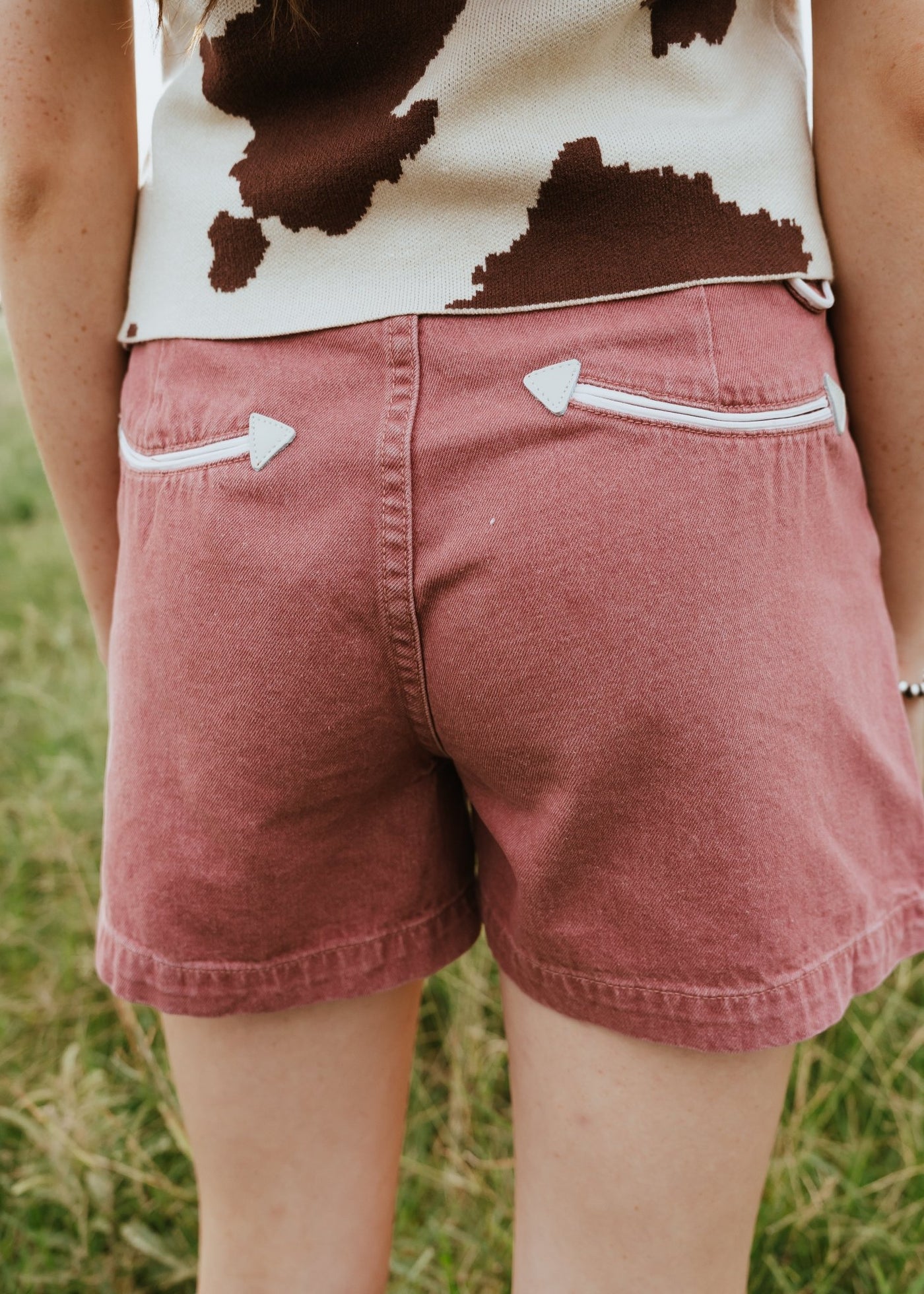 Rose Arrow Denim Shorts HH8400 - Southern Soule Designs