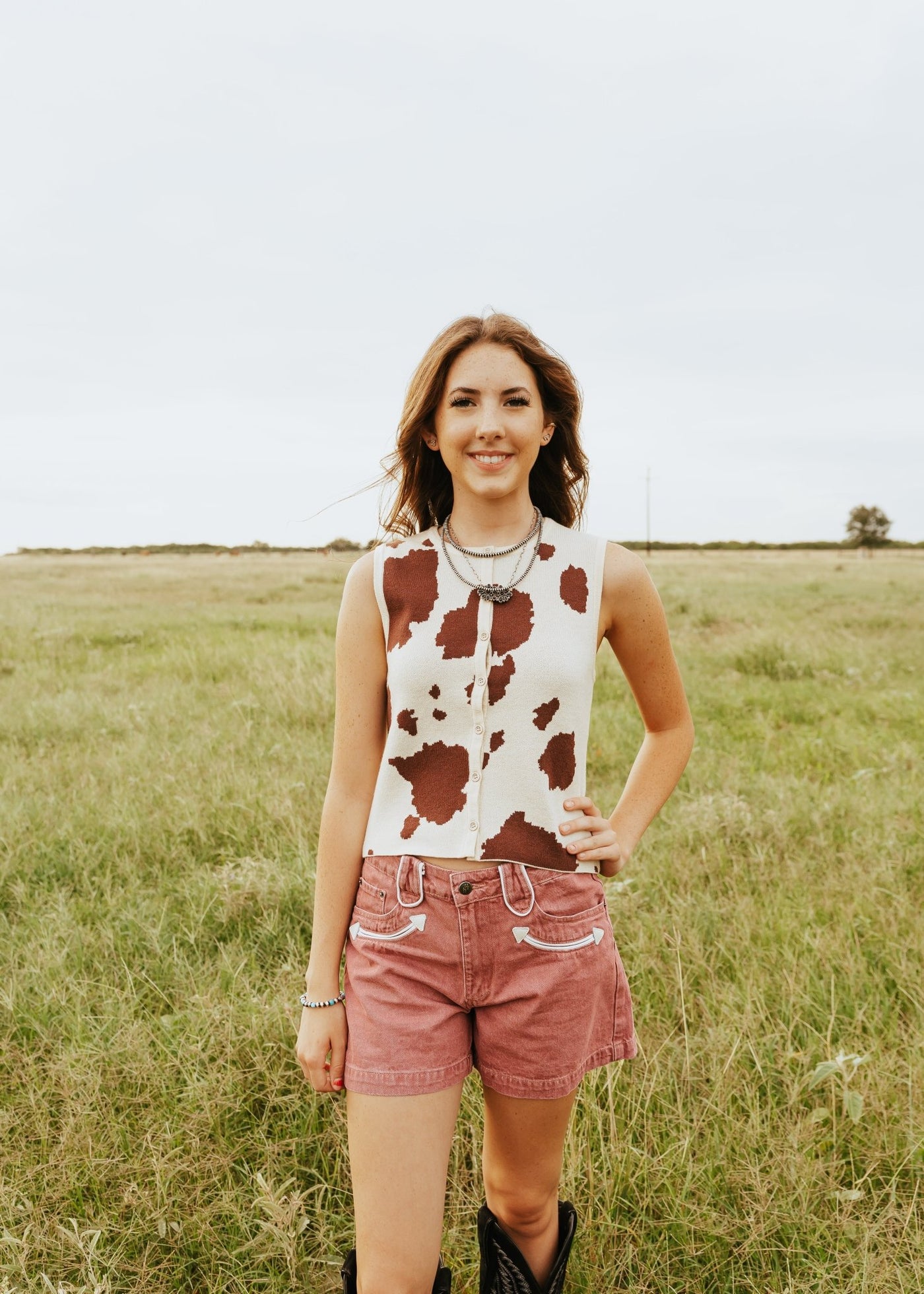 Rose Arrow Denim Shorts HH8400 - Southern Soule Designs