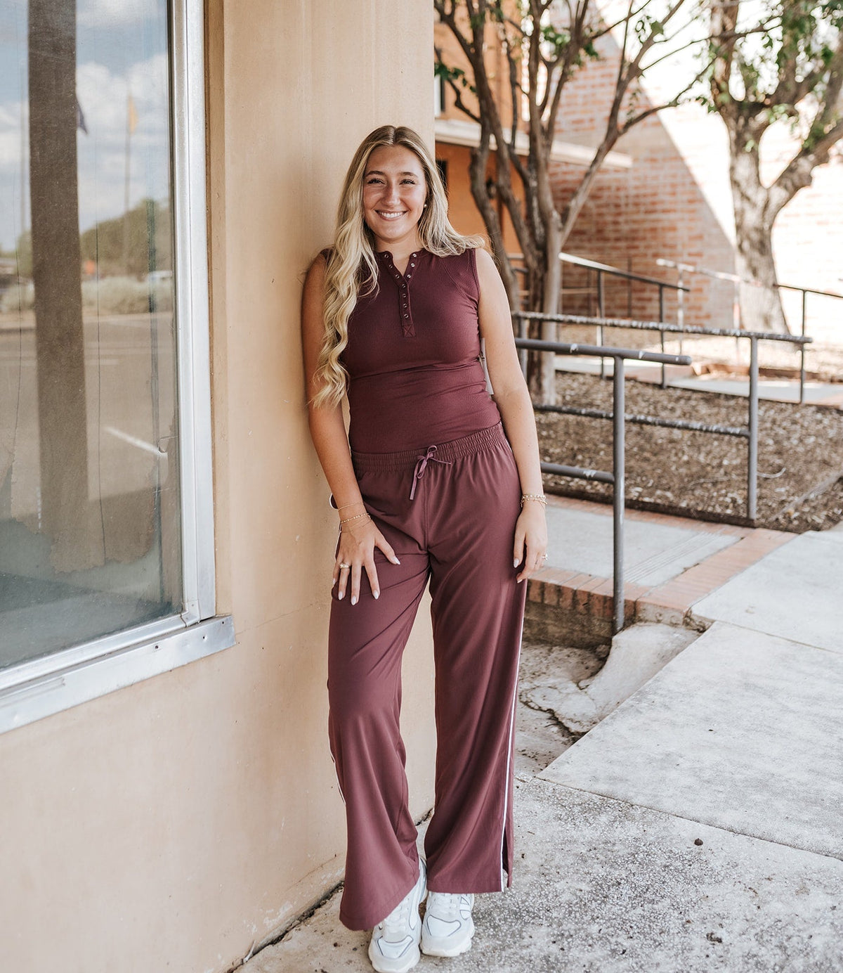 Rosewood Finish Line Track Pants AP7719 - Southern Soule Designs