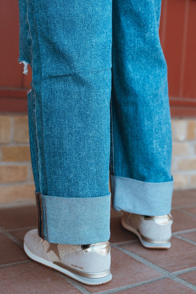 Rosy High Rise Cuff Jeans LV1459 - Southern Soule Designs