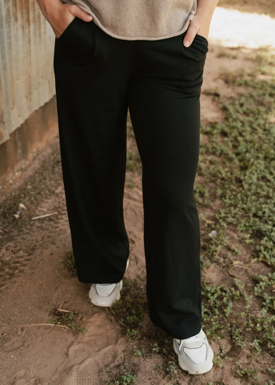 Round Trip Pants Black ZP253225 - Southern Soule Designs