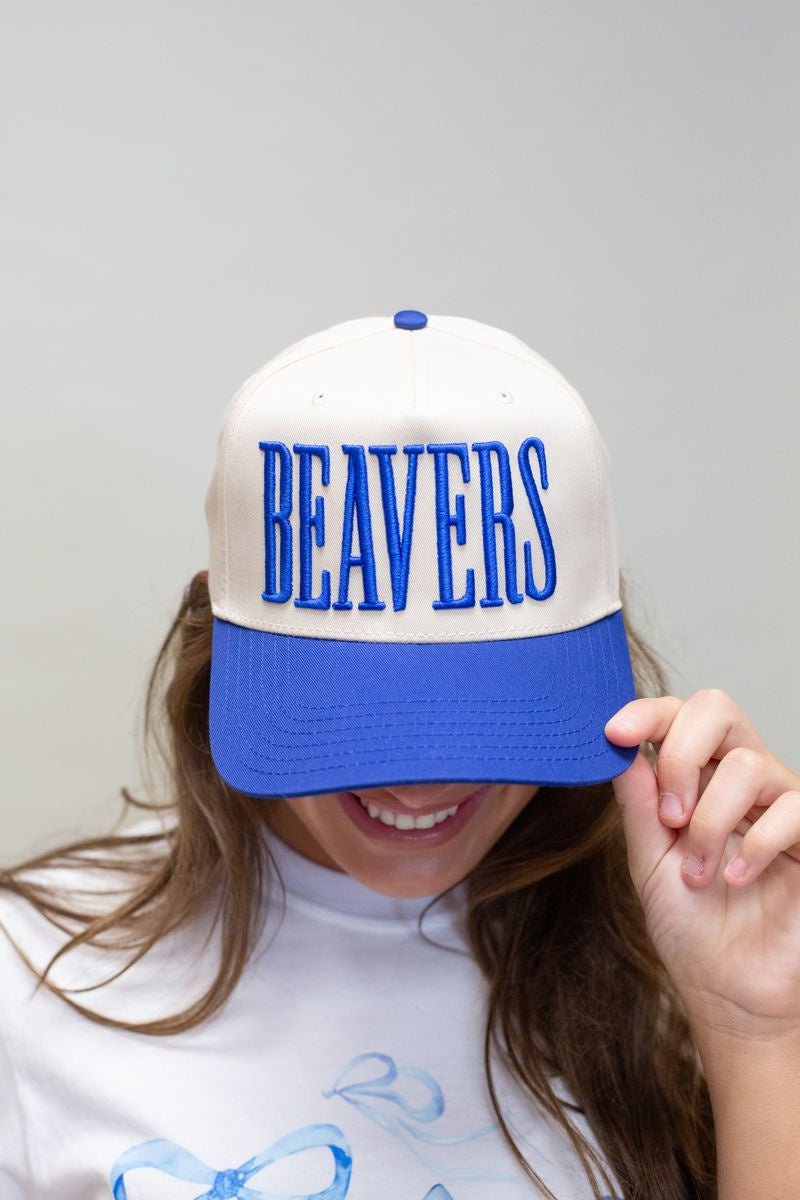 Royal Blue Beaver Trucker Cap - Southern Soule Designs