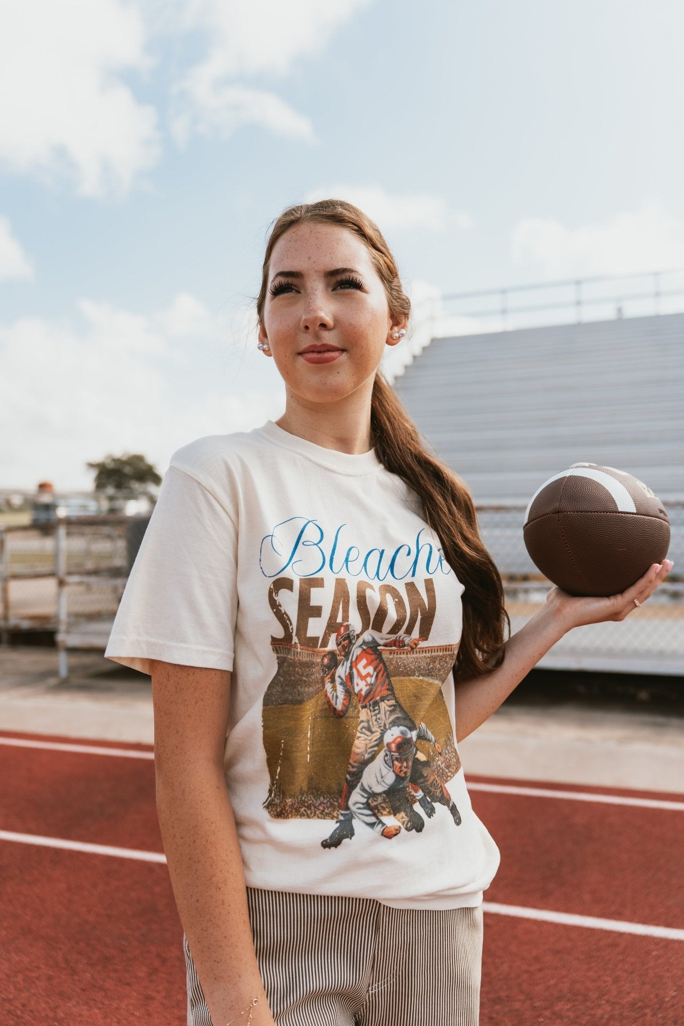 Royal Blue Bleacher Season Tee - Southern Soule Designs