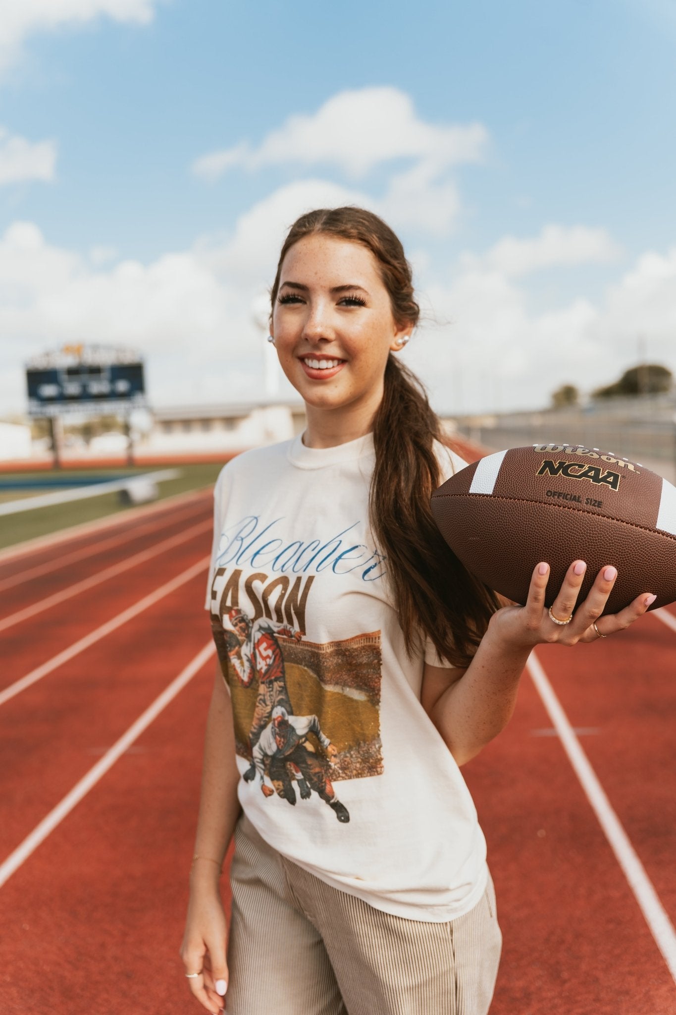 Royal Blue Bleacher Season Tee - Southern Soule Designs