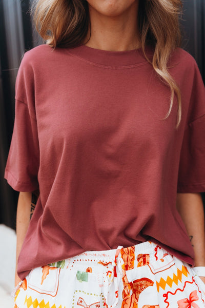 Rust Oversized Tee 3520 - Southern Soule Designs