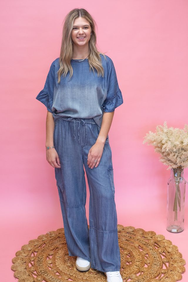 S15252 Denim Top - Southern Soule Designs