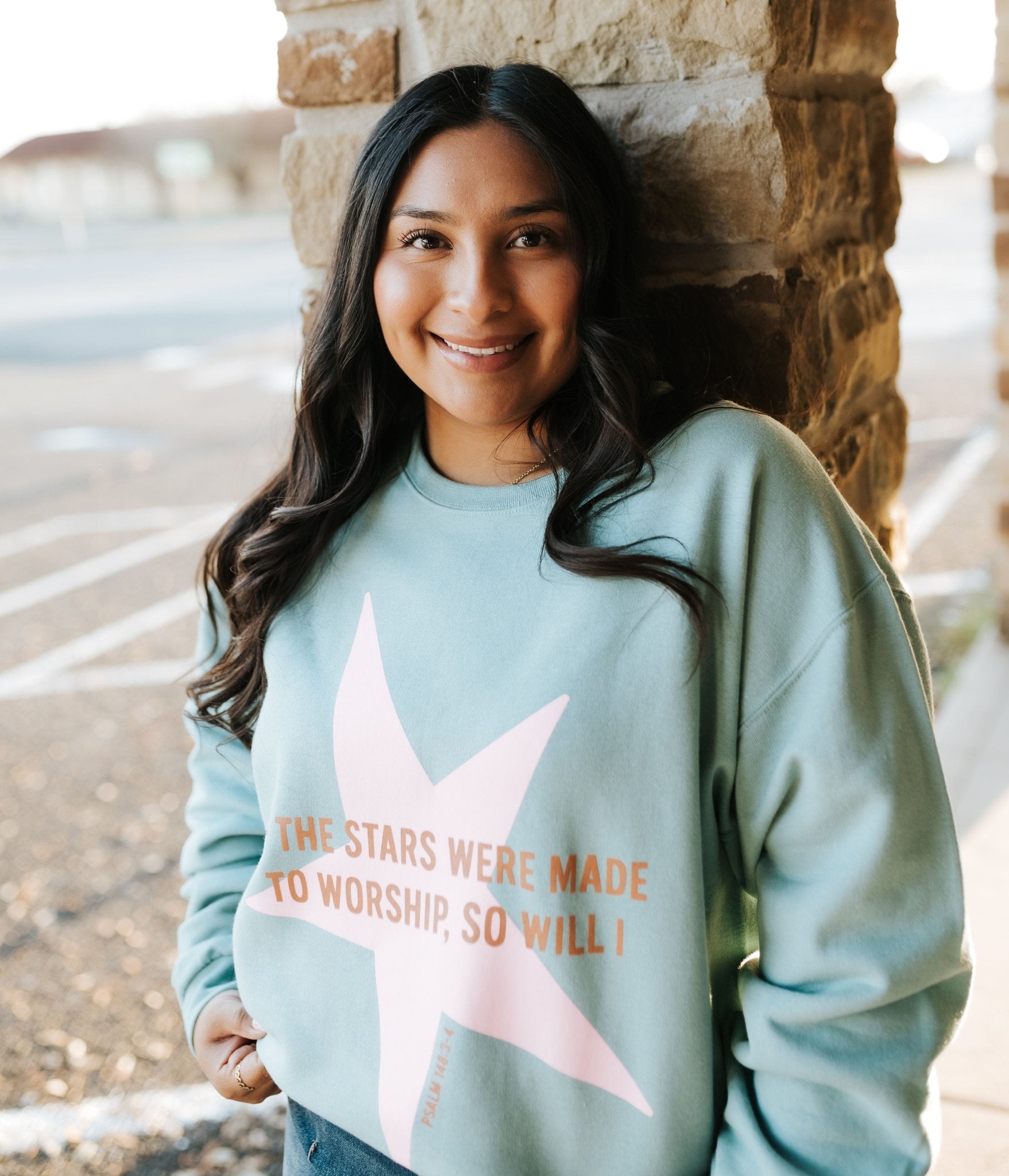 Sage Stars Were Made to Worship Sweatshirt 562MR - Southern Soule Designs