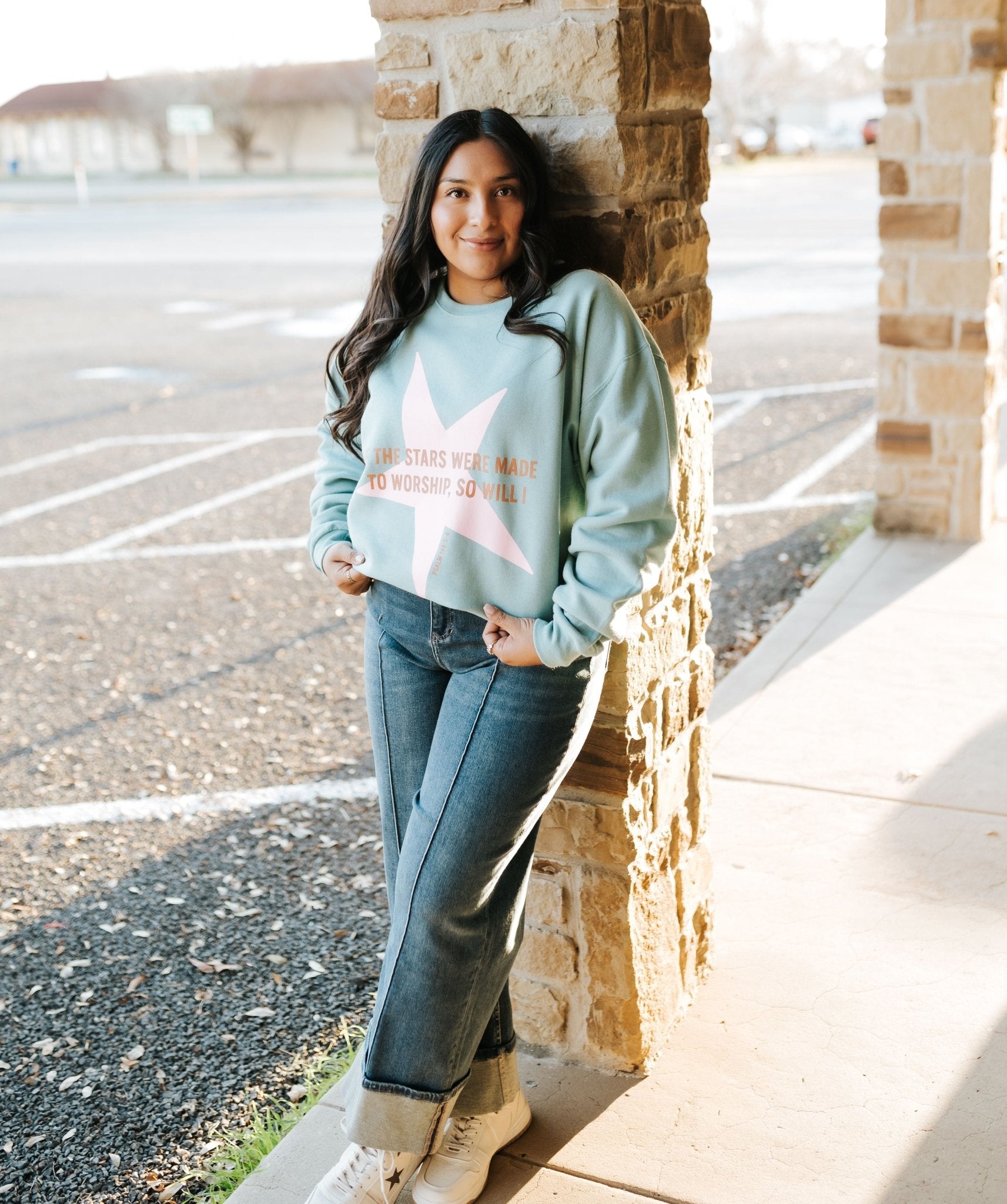 Sage Stars Were Made to Worship Sweatshirt 562MR - Southern Soule Designs