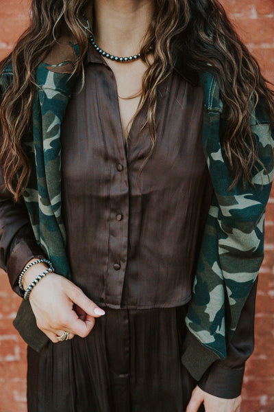 Sante Top Dark Chocolate ZT244213 - Southern Soule Designs