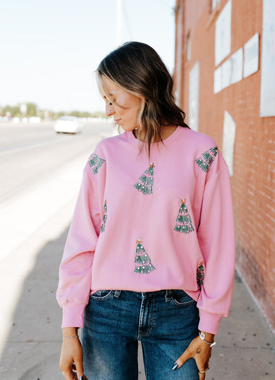 Sarah Green Trees Sweatshirt - Southern Soule Designs