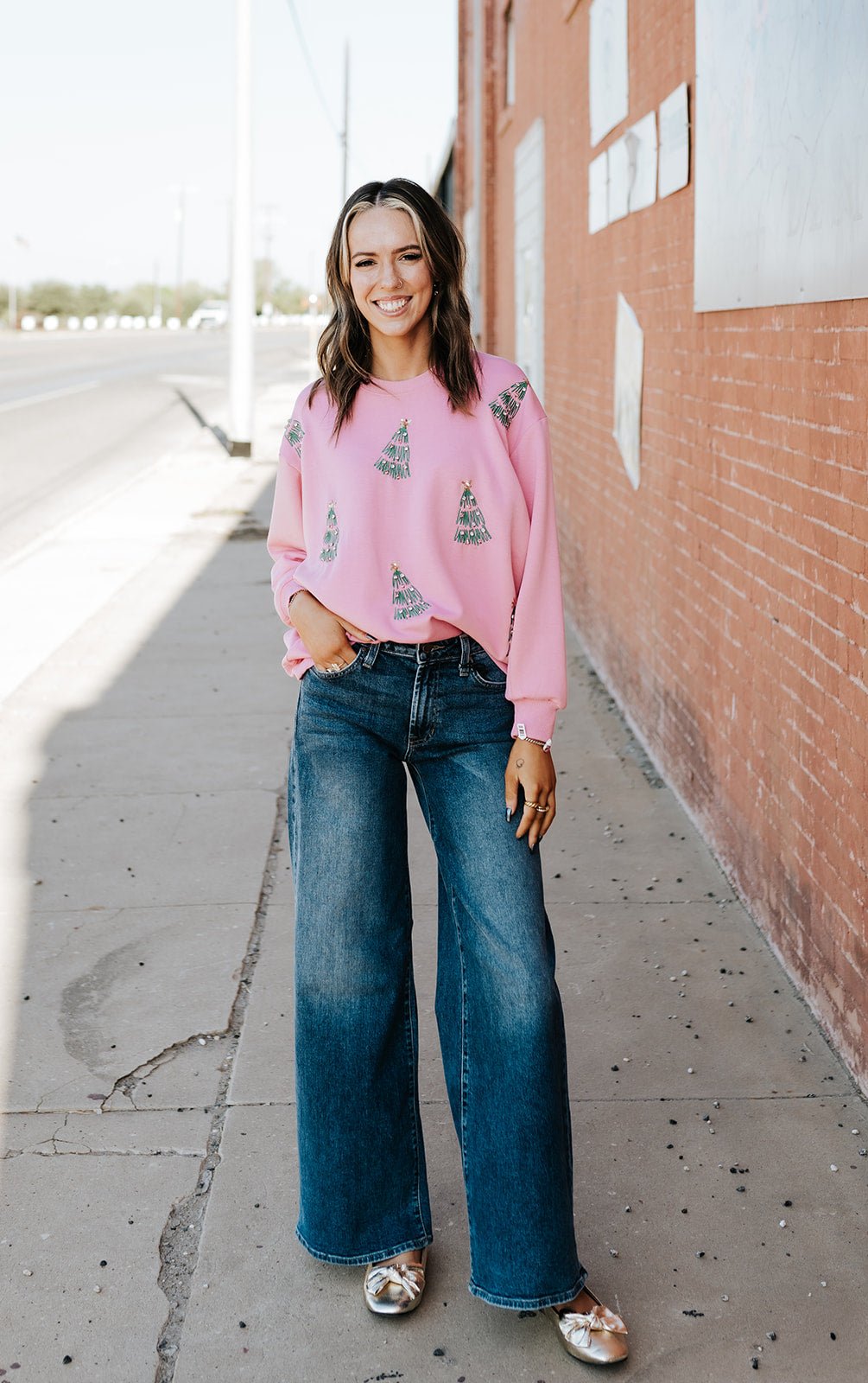 Sarah Green Trees Sweatshirt - Southern Soule Designs