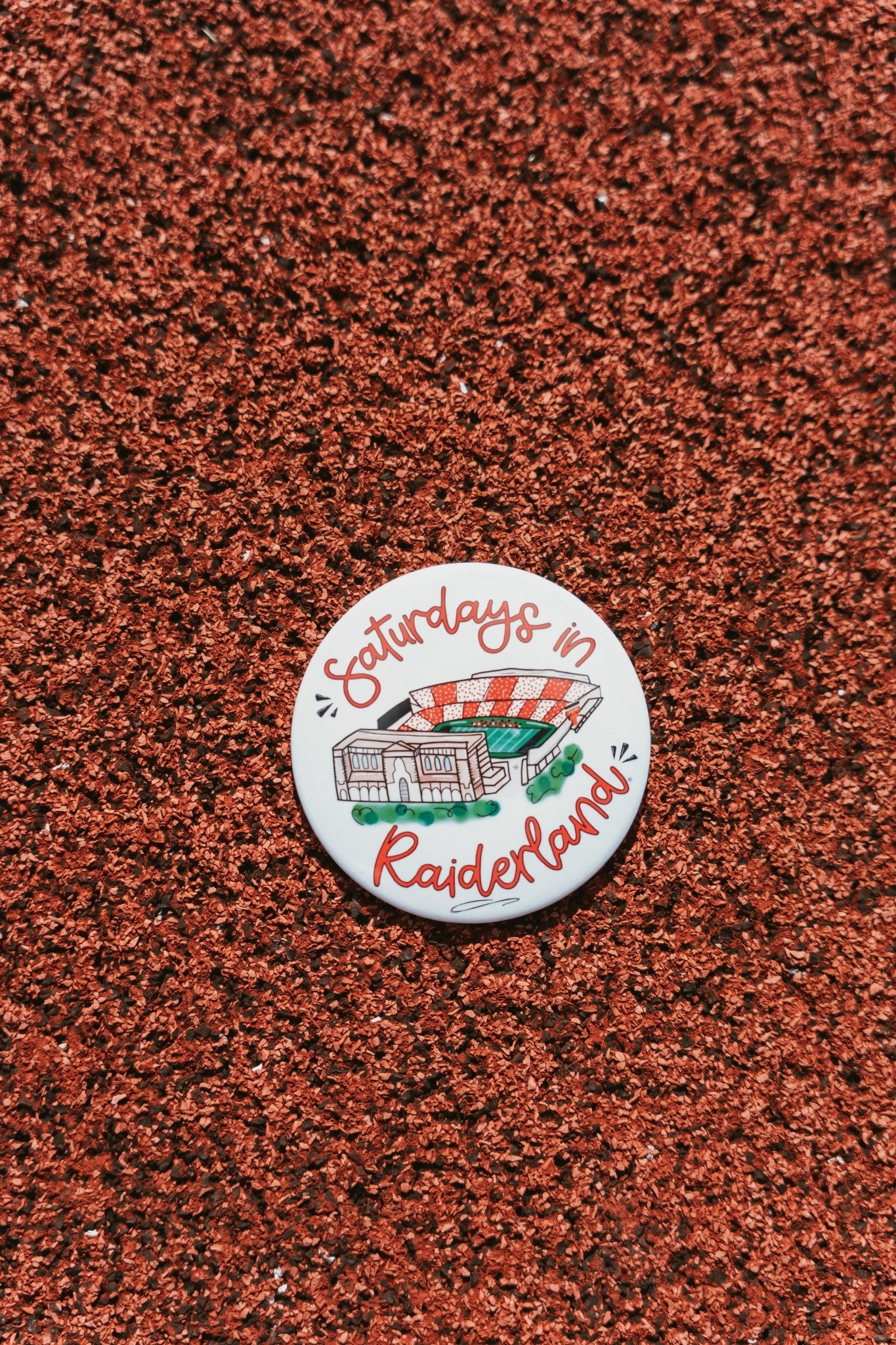 Saturdays in Raiderland Button - Southern Soule Designs