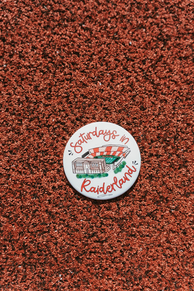 Saturdays in Raiderland Button - Southern Soule Designs
