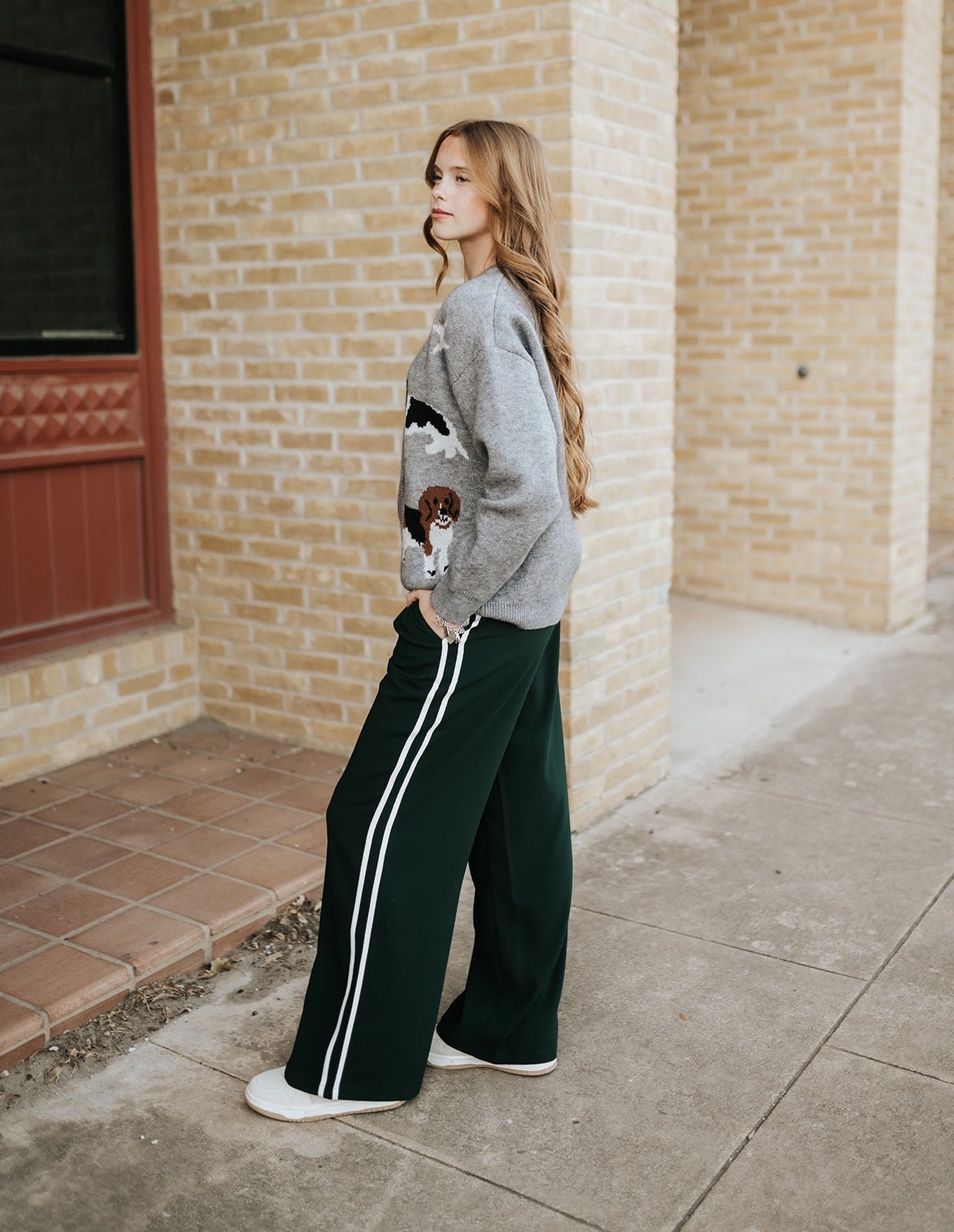 Saunder Track Pant Garland Green ZP253310 - Southern Soule Designs