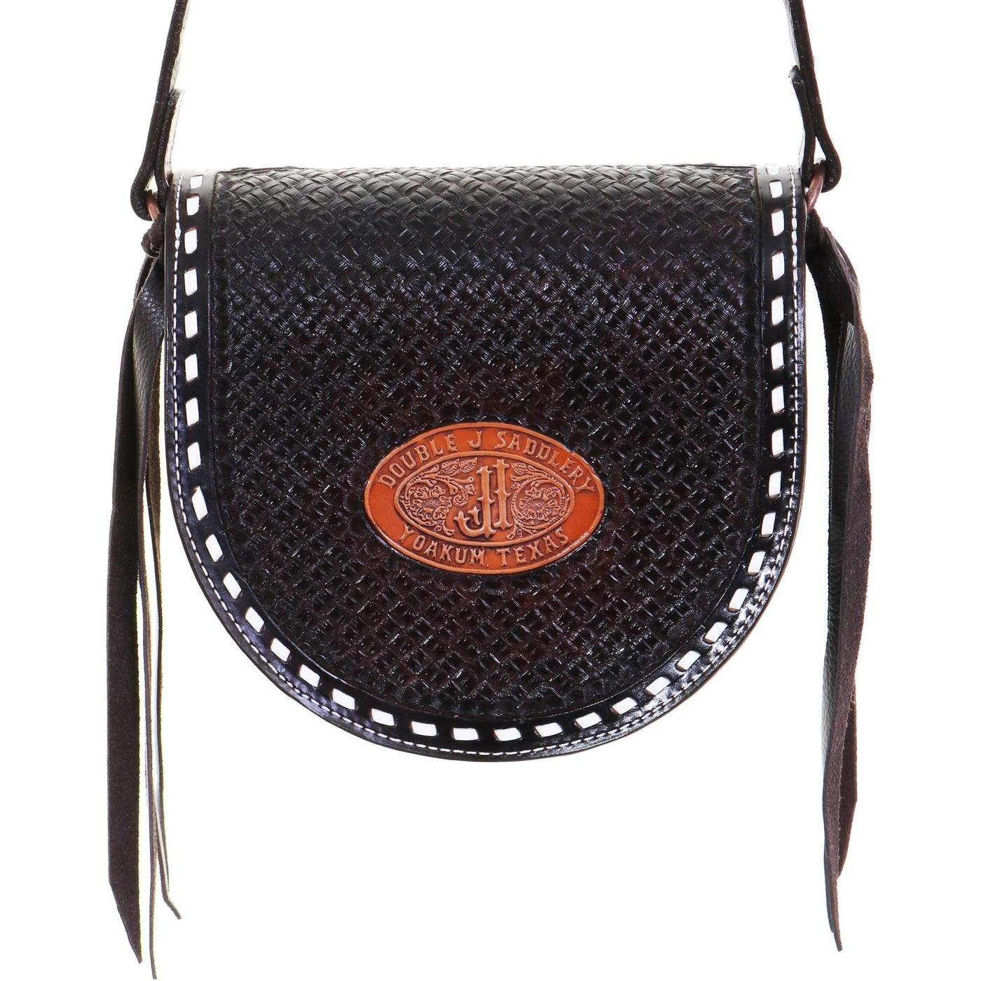 Brown Leather Saddle Bag 3/4" Strap SB29